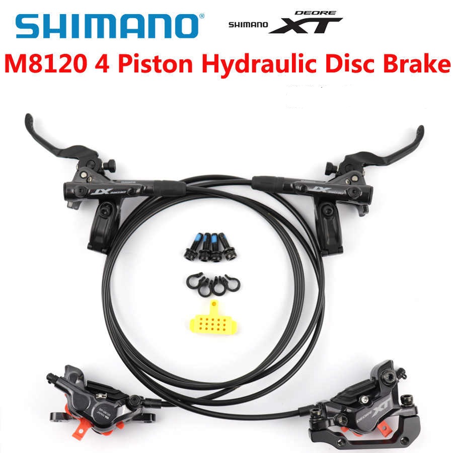 FRENOS HIDRAULICOS SHIMANO XT DOBLE PISTON DELANTERO Y TRASERO 8120 -  Tienda Syvbike