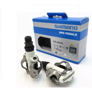 PEDALES SHIMANO M520  BLANCOS