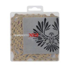 CADENA SRAM EAGLE  XX1 HOLLOW PIN 12V 126 LINK DORADA